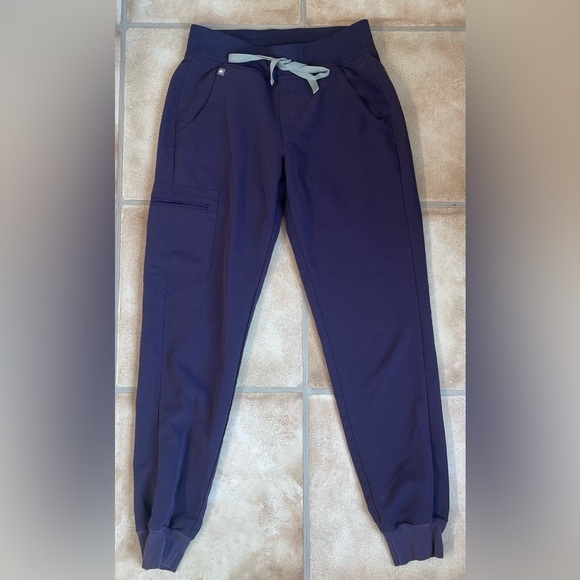 Figs Pants - Figs Scrub XS Zamora Jogger Style Pants - Deep purple
